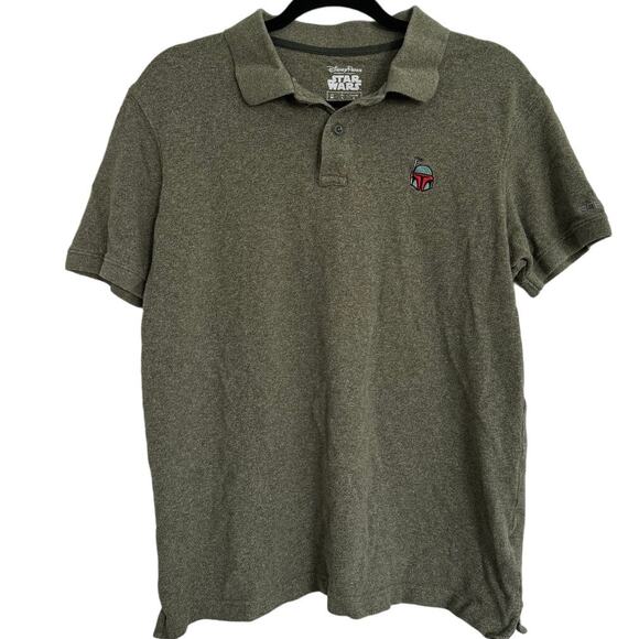Disney Parks Mandolorian Polo Shirt Size Medium Embroidered - Picture 1 of 4